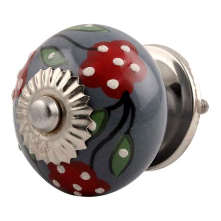 Pea Green Leaf Flower Ceramic Drawer Knob Online